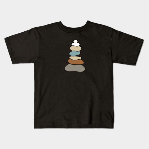 STONE ROCK BALANCING Kids T-Shirt by ThesePrints